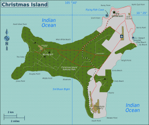 Map of Christmas Island