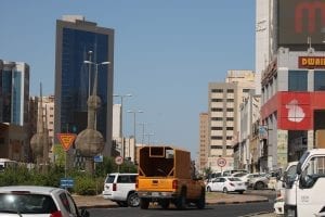 busy roads of Kuwait City