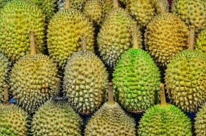 Durian - a very smelly but popular fruit in Jakarta