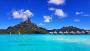 The incredible looking resort of Bora Bora in French Polynesia