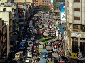 busy traffic in Nairobi