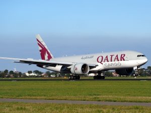 A Qatar Airways Boeing 777