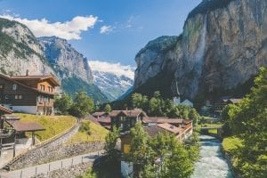 A pretty Alpine scene - Lauterbrunnen, Switzerland