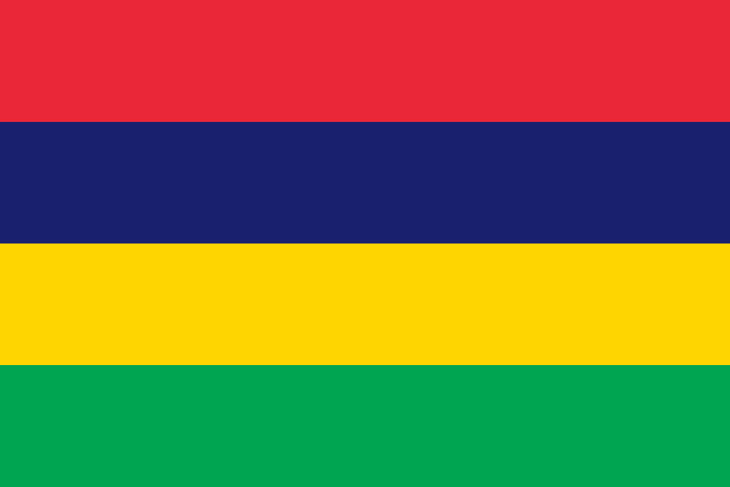 National flag of Mauritius