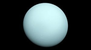 Photo of Uranus taken by Voyager 2 in 1986