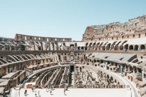 inside the Colosseum