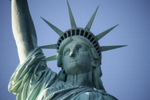 close up photo of the statue of liberty 