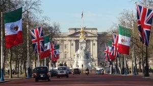 View of Buckingham Palace from the Mall