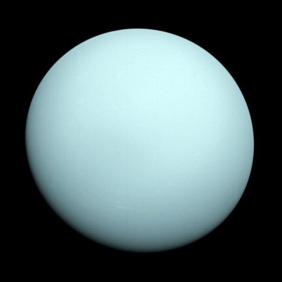 a satellite image of uranus