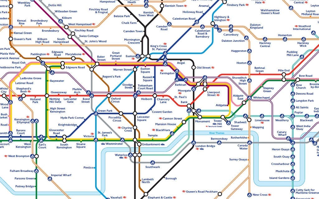 London Underground Station Map