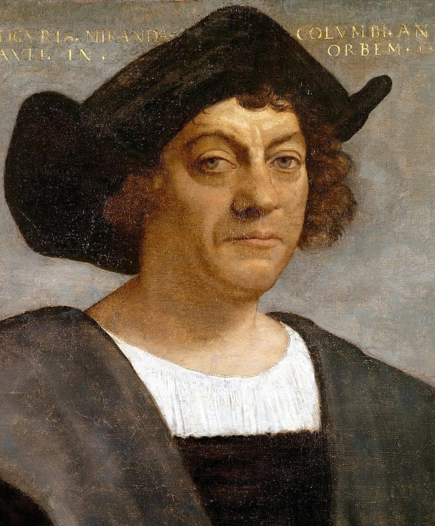 portrait painting of christopher columbus
