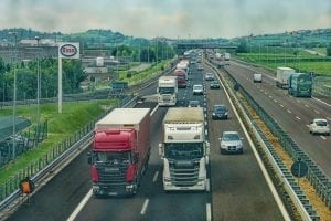 congestion on the motorway