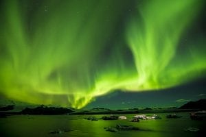 northern lights in Iceland