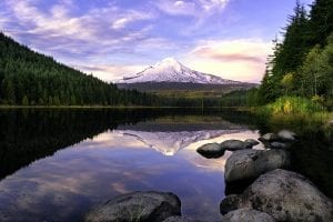 Trillium Lake’s serenity welcomes Mt. Hood