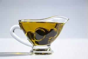 a jug of olive oil