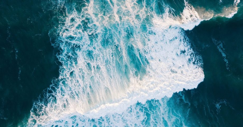 bird’s eye view of the atlantic ocean