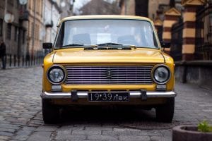 a brown Lada Riva