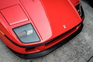 A red Ferrari F40