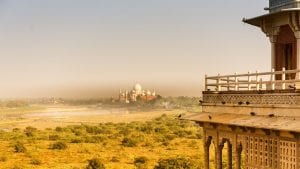 Taj Mahal from a distance