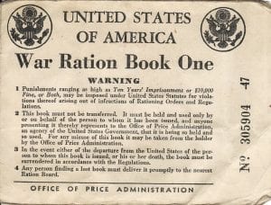 war ration book excerpt