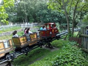 The Runaway Mine Train, a small rollercoaster at Alton Towers