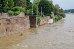 river breaks its banks 