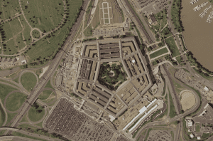 The Pentagon from directly above