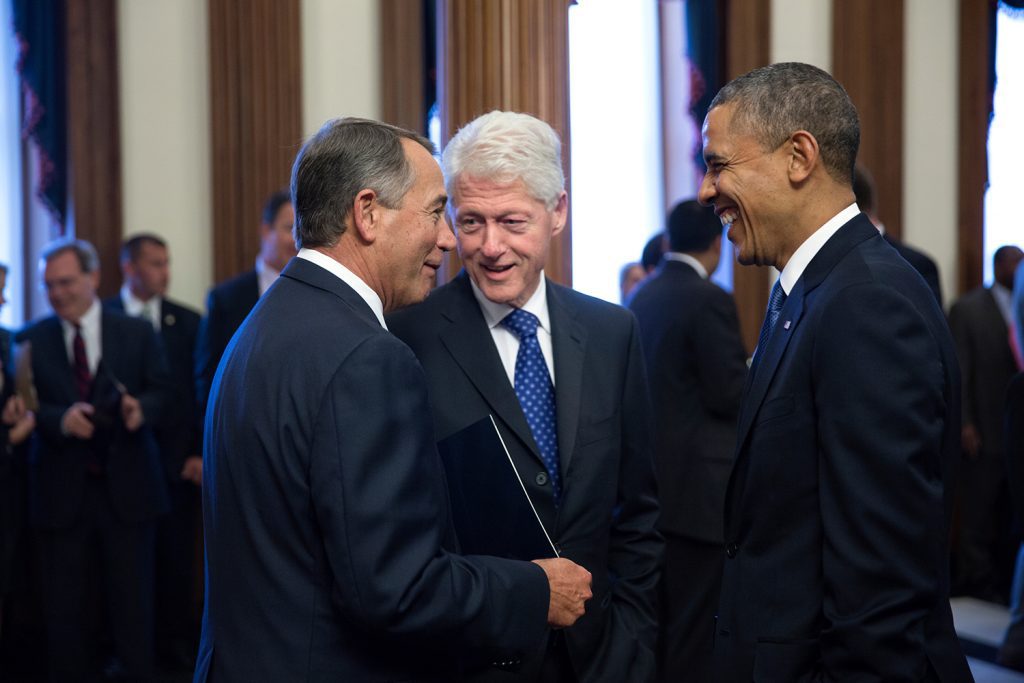 Barack Obama and former President Bill Clinton