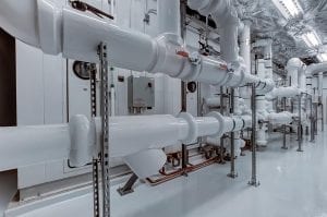 white pipework