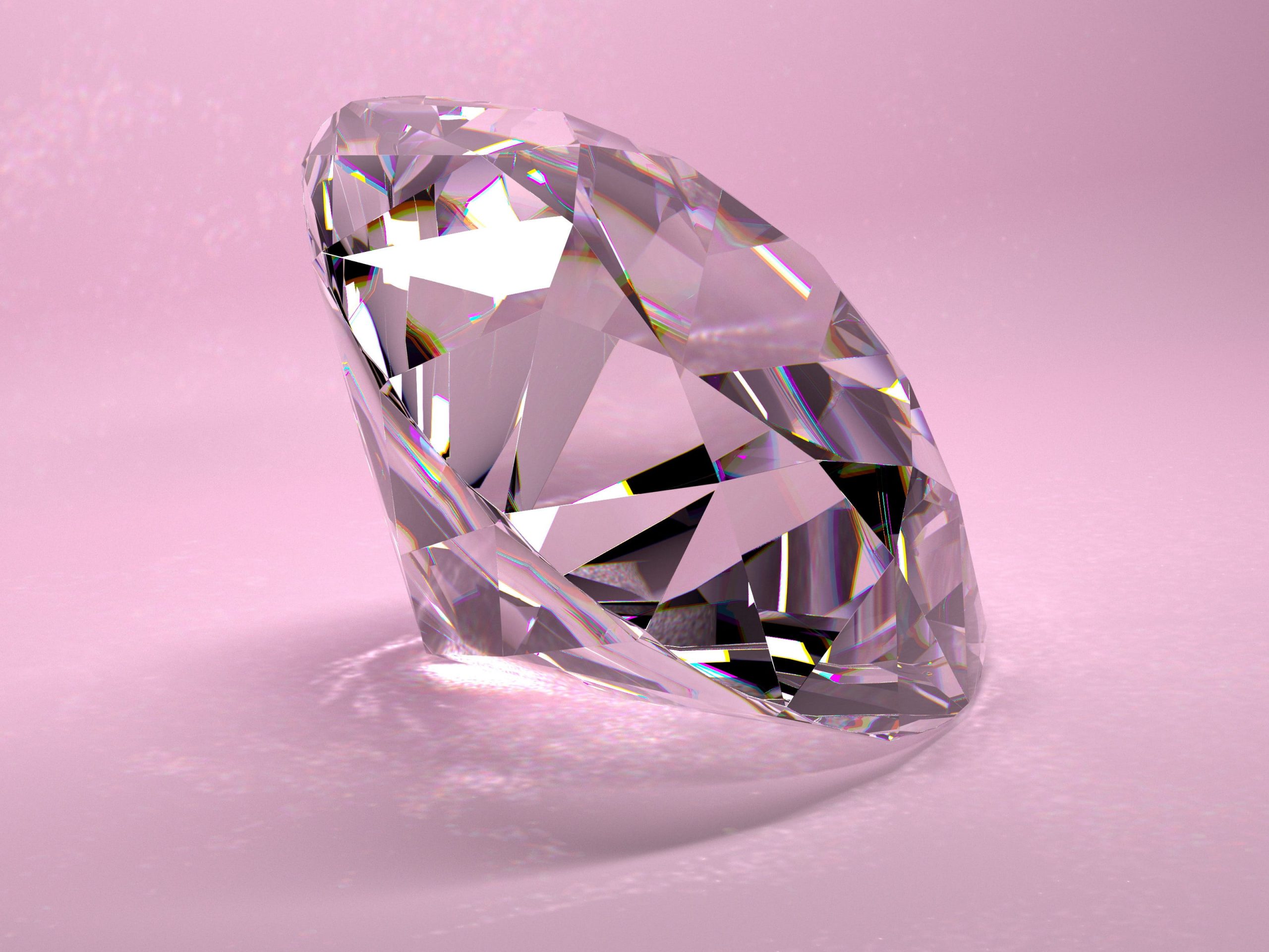 A pink diamond