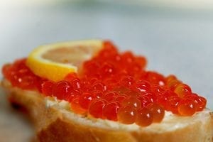 Salmon roe caviar