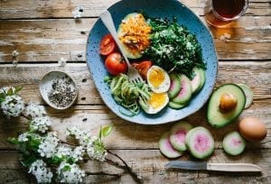 a bowl of low carb food, fit for a Keto diet