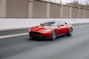 Red Aston Martin DB11