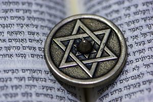 Star of David on the torah