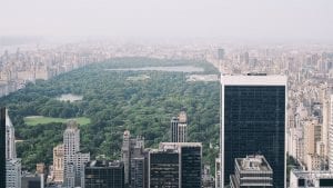 Aerial view of Central Park