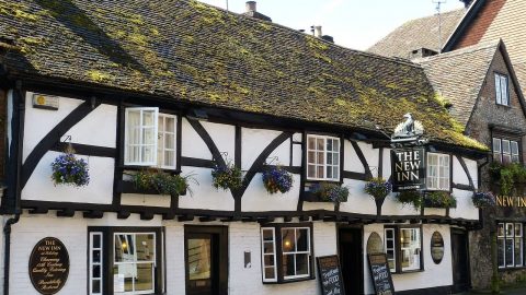 Old pub in Wiltshire, The New Inn