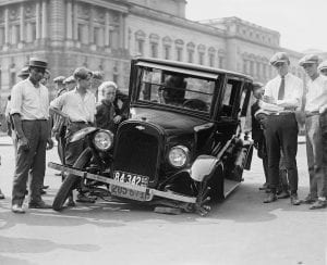 a 1920s car accident