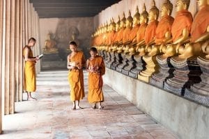 Buddhist monks in Tibet