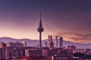 High rise buildings in Madrid