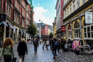 pedestrianized area of copenhagen