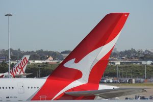 Qantas plane, Sydney Airport