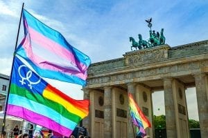 the rainbow flag as adopted by LBGT groups