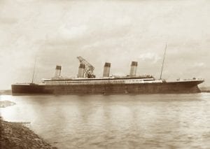 Titanic at Belfast docks 