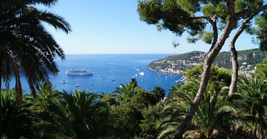 Exotic view over the Cote d'Azur