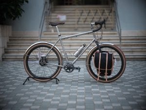 a titanium bicycle 