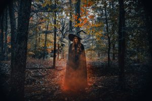 a witch in the woods