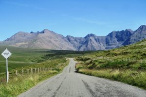 Passing Place - narrow roads on the Isle of Skye