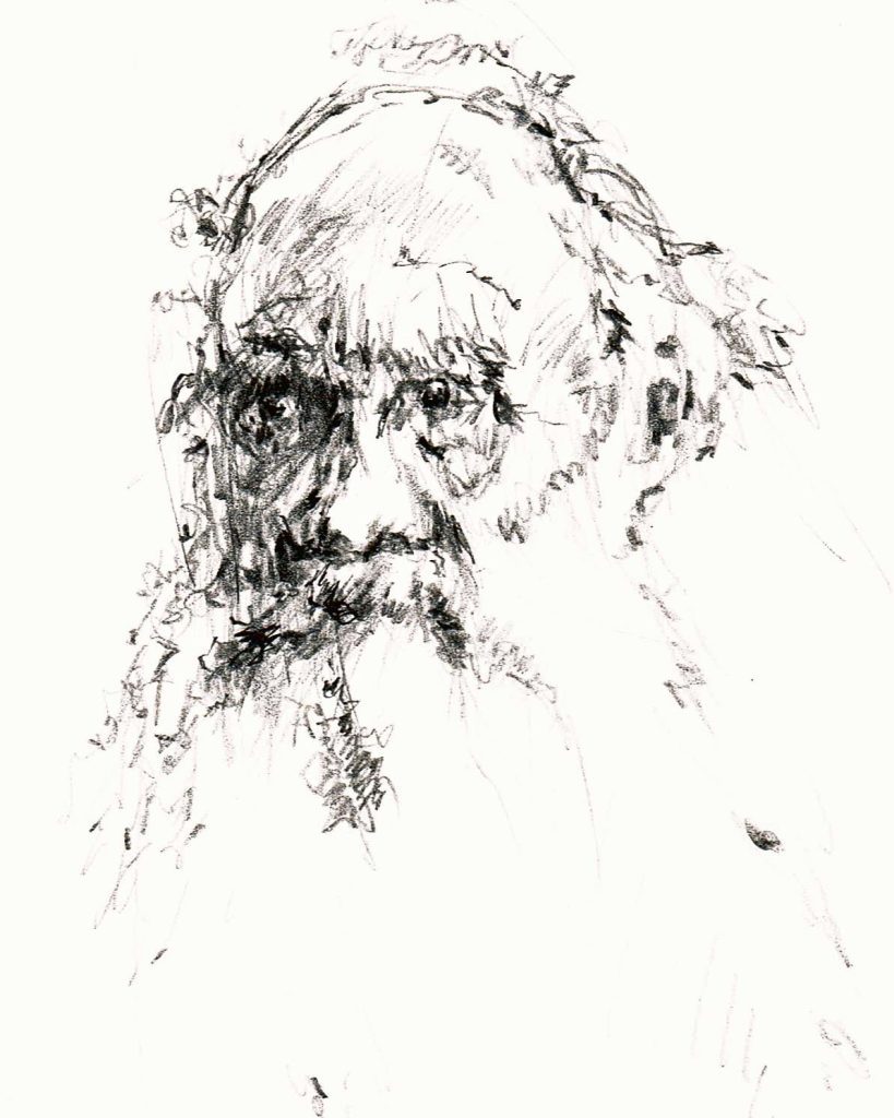 Sketch of Leo Tolstoy