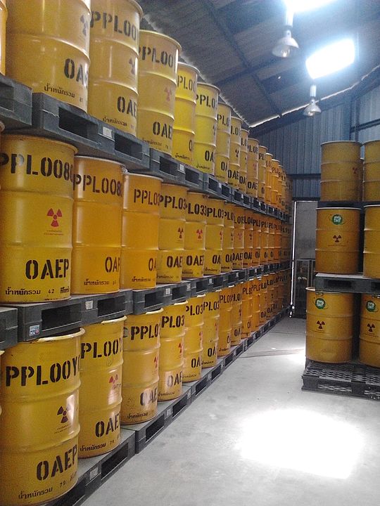 low level radioactive waste barrels