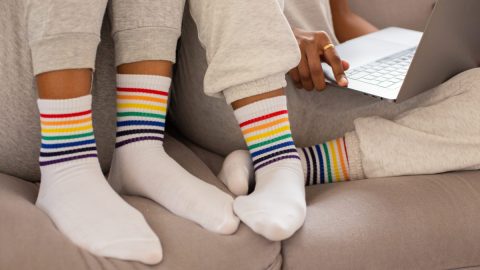 Colored socks